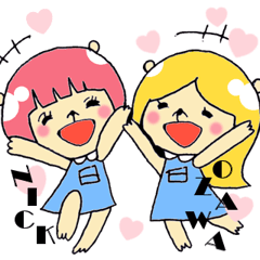 [LINEスタンプ] ニックとオザワ友達スタンプ 