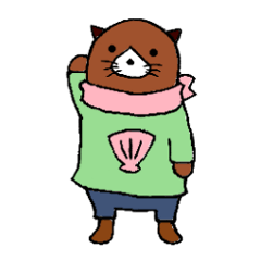 [LINEスタンプ] らっこのごまじろう 