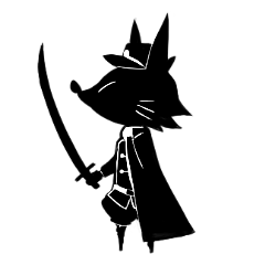 [LINEスタンプ] 黒狐親衛隊（こっこしんえいたい） 