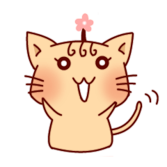 [LINEスタンプ] ハナネコ 