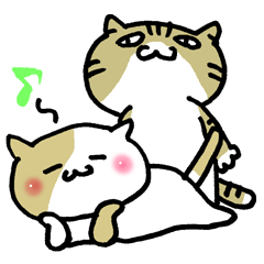 [LINEスタンプ] ちょっと上からな猫さん 