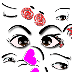 [LINEスタンプ] 目は口ほどに・・・ 