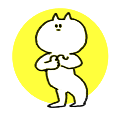 [LINEスタンプ] 無表情ミュージカル猫 