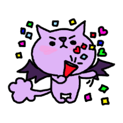 [LINEスタンプ] デビルにゃんこの日常 