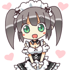 [LINEスタンプ] メイドさんのゆかなちゃん