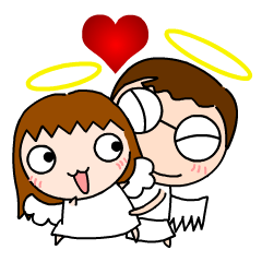 [LINEスタンプ] AngelRoonRoon (Loving Freshmeat) 