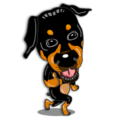 [LINEスタンプ] 黒ドベ 
