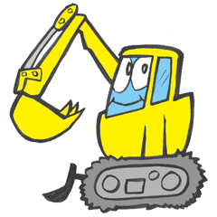 [LINEスタンプ] 働く車ブラザーズ 