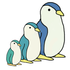 [LINEスタンプ] ペンギンをはじめとするうみのなかまたち 