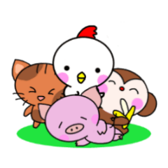 [LINEスタンプ] アニマルでつぶやき 