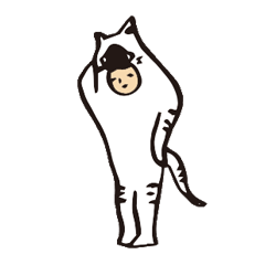 [LINEスタンプ] ネコかぶり 
