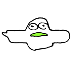 [LINEスタンプ] 口ごもるくん 