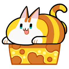 [LINEスタンプ] チーズニャンコ 