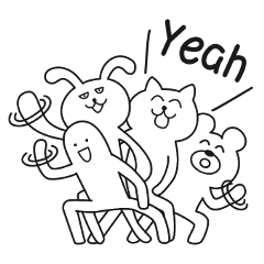 [LINEスタンプ] 日常会話、使いやすいキャラ別分担スタンプ 