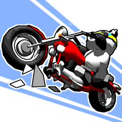 [LINEスタンプ] パンダライダースタンプ ～駐車禁止～ fetchpriority=high