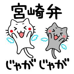 [LINEスタンプ] 宮崎弁のねこ 