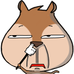 [LINEスタンプ] Big head Chipmunk 