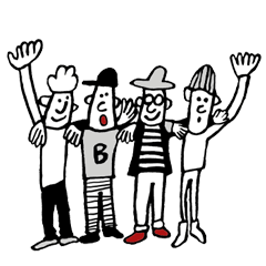 [LINEスタンプ] ボーダーボーイ 