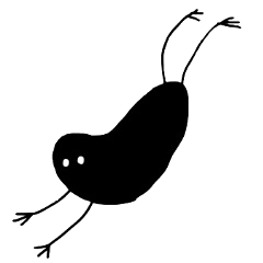 [LINEスタンプ] 黒い可愛い物体 