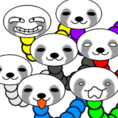 [LINEスタンプ] ナマケムシ。「ともだち編」 fetchpriority=high