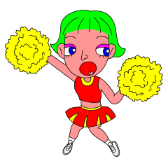 [LINEスタンプ] 元気になるチアガールスタンプ 