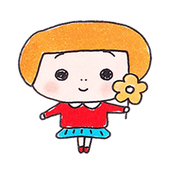 [LINEスタンプ] おしゃまな五歳児みよ子ちゃん 