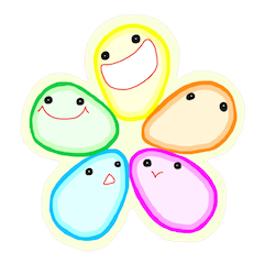 [LINEスタンプ] カラフルゼリー 