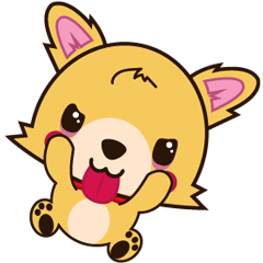 [LINEスタンプ] キュートな子犬 fetchpriority=high