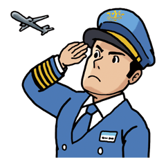[LINEスタンプ] 機長 とんだ そらお fetchpriority=high