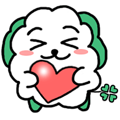 [LINEスタンプ] しあわせ犬ヨツバちゃん 