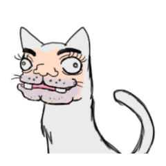 [LINEスタンプ] ブサイク人面動物園