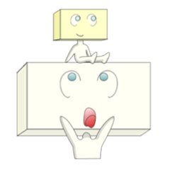 [LINEスタンプ] 豆腐キャラのTofunだよ！ 