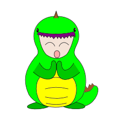 [LINEスタンプ] 着ぐるみ恐竜 fetchpriority=high
