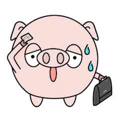 [LINEスタンプ] 就活中のブヒマル 