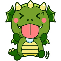 [LINEスタンプ] 愉快なドラゴンのダン 