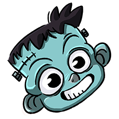 [LINEスタンプ] Halloween Kids: Frankie ＆ Friends 