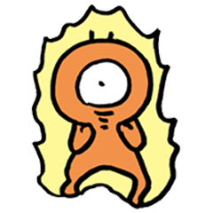 [LINEスタンプ] 激烈！目玉人 