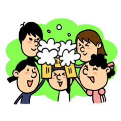 [LINEスタンプ] Girl's Party開催 