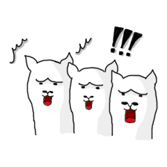 [LINEスタンプ] アルパカばっか 