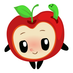 [LINEスタンプ] Red Apple, Ringgo 