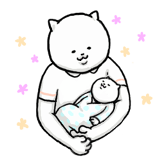 [LINEスタンプ] 助産猫スタンプ fetchpriority=high