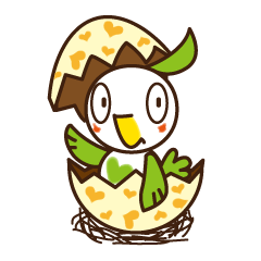 [LINEスタンプ] ひよこの「ポッポ」 