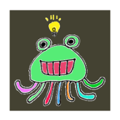 [LINEスタンプ] カラフル星人！ 
