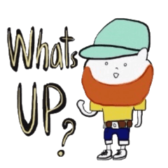 [LINEスタンプ] 猫人間 in English 