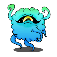 [LINEスタンプ] 目でカタルくん 
