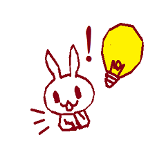 [LINEスタンプ] まっしろいうさぎ 
