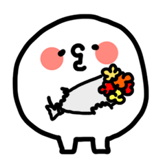 [LINEスタンプ] しろもにくん 