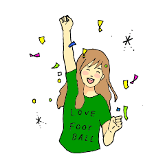 [LINEスタンプ] 元気な女子のガールトーク 