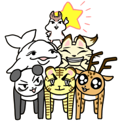 [LINEスタンプ] なかよしあにまる 