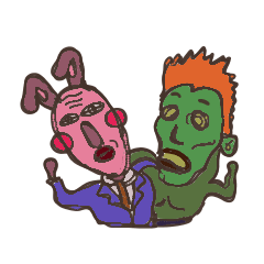 [LINEスタンプ] うさロボ 